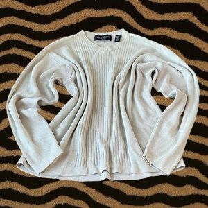 Brandini V-Neck Ivory/Cream Sweater – Size M